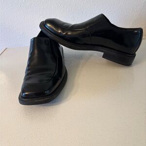 Kenneth Cole Glossy Black Men's Slip-Ons